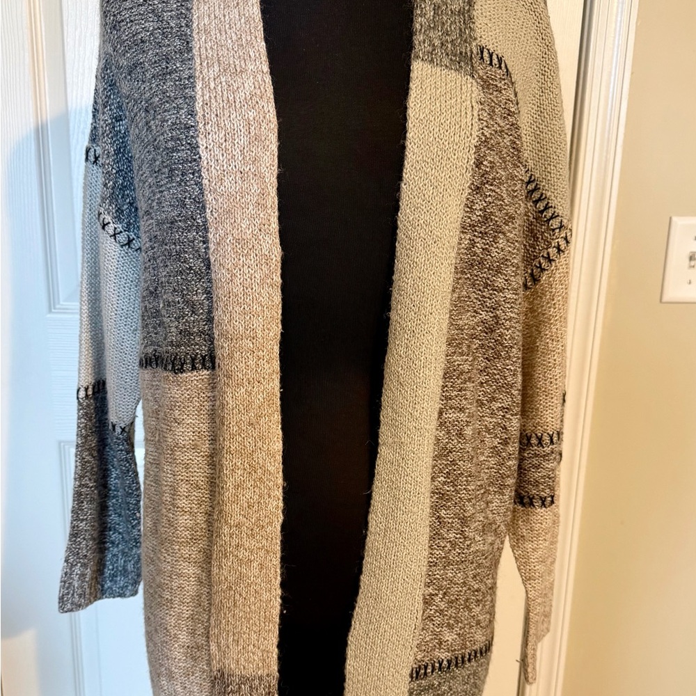Style & Company Women’s Color Block Cardigan Sweater
